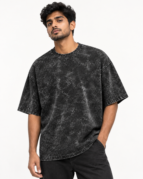 Blackout Fade Acid Washed Oversized T-Shirt