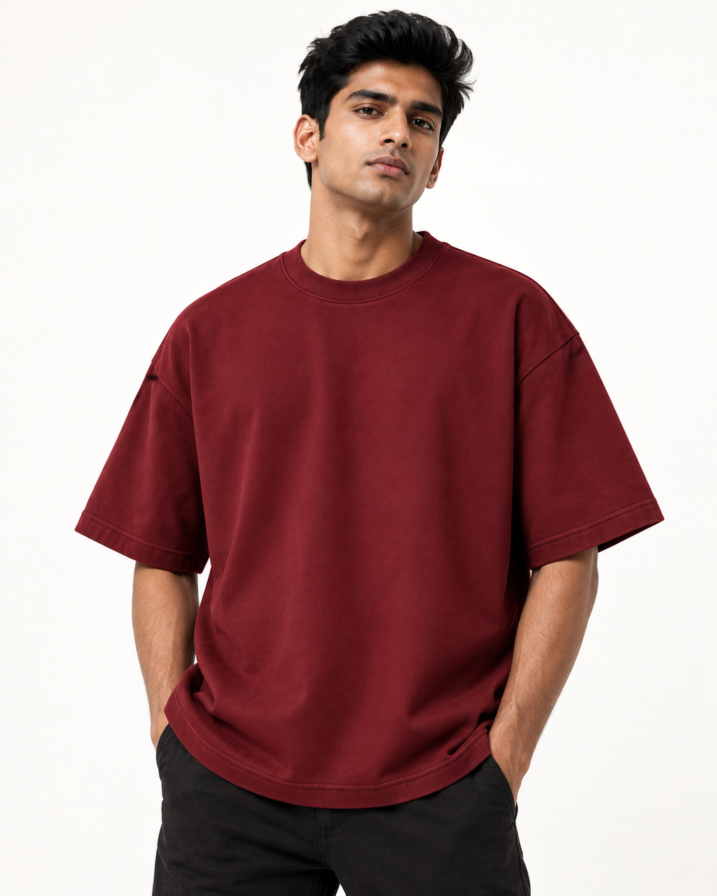 Dark Cherry Oversized T-Shirt