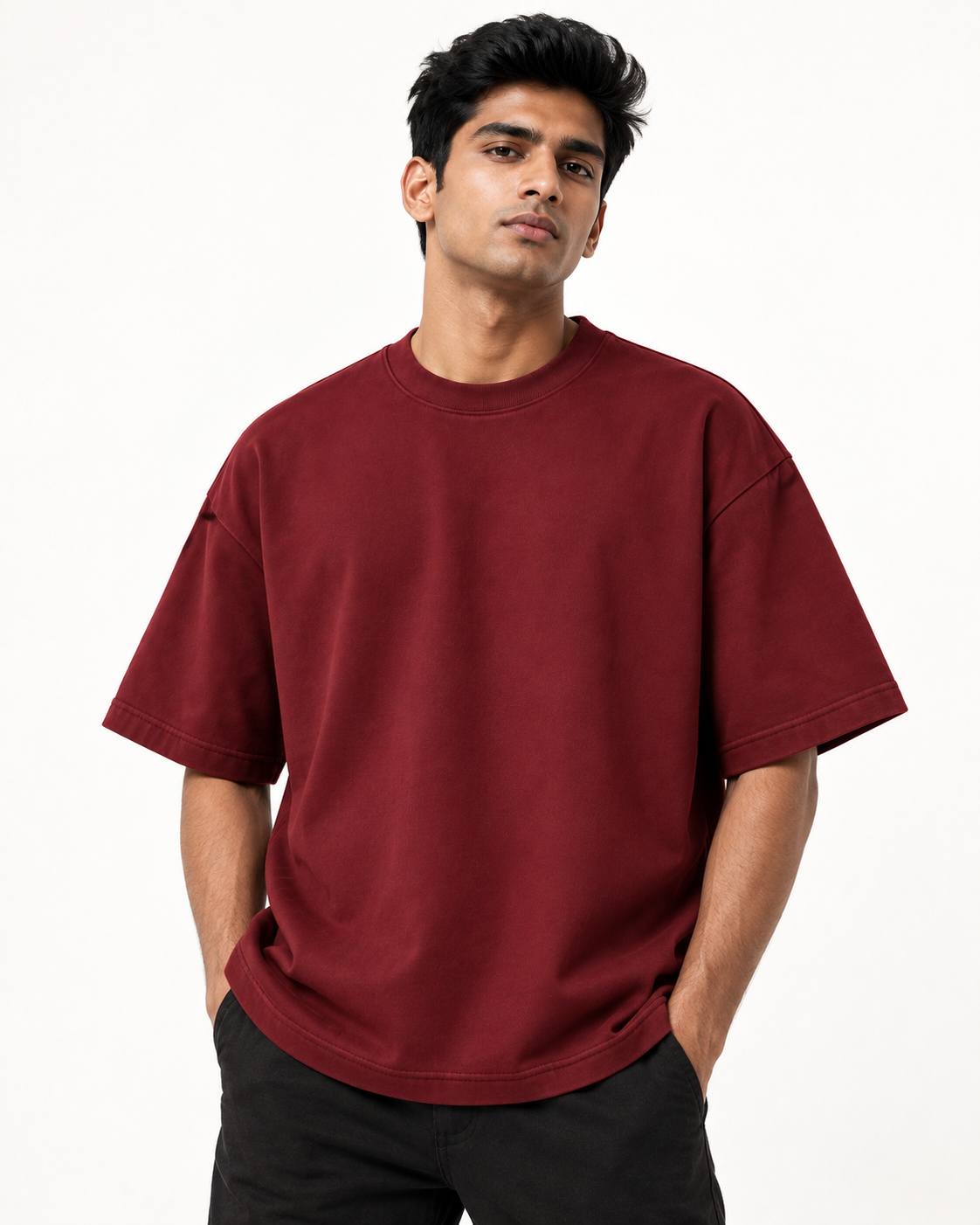 Dark Cherry Oversized T-Shirt