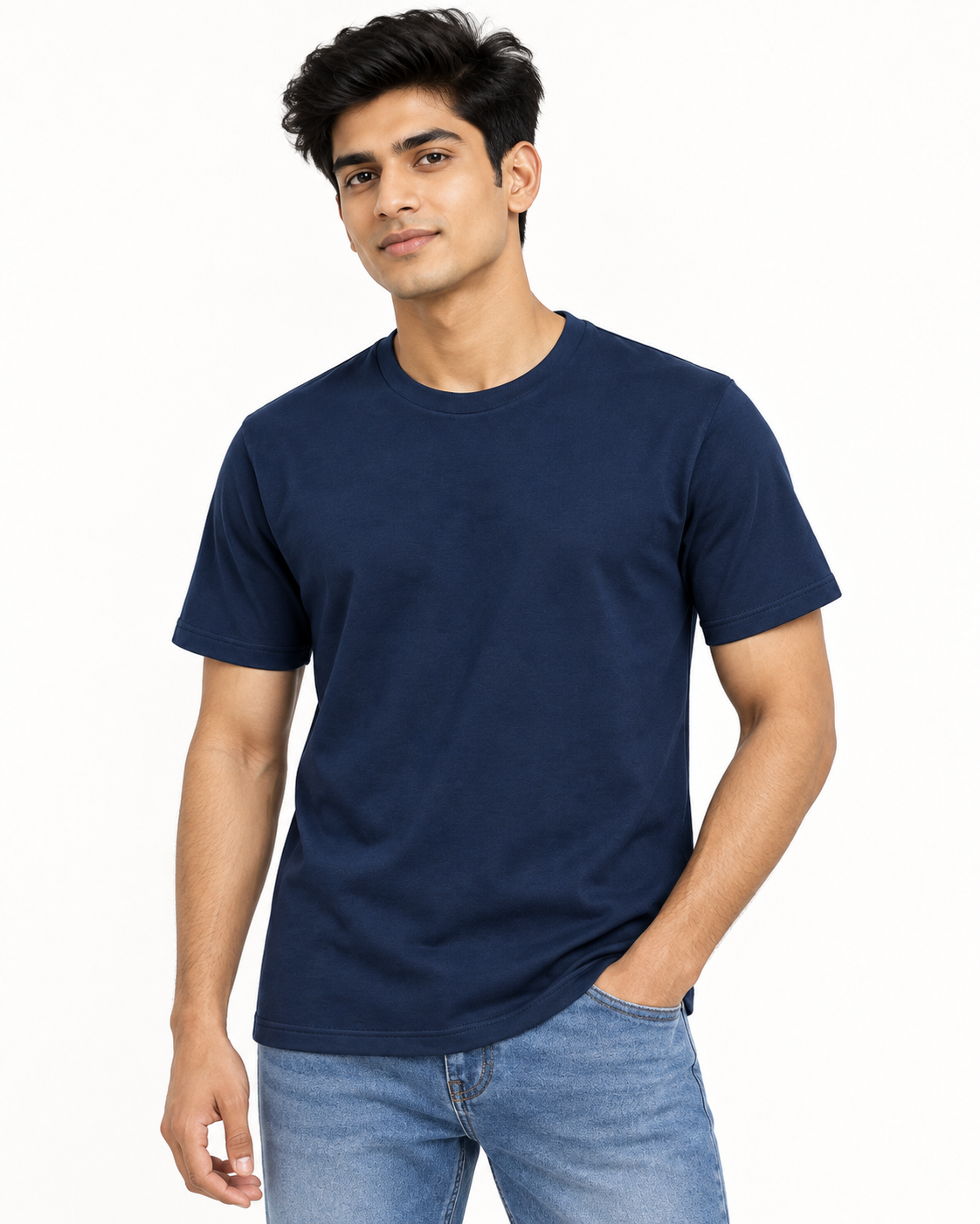 Deep Sea Navy Regular Fit T-Shirt